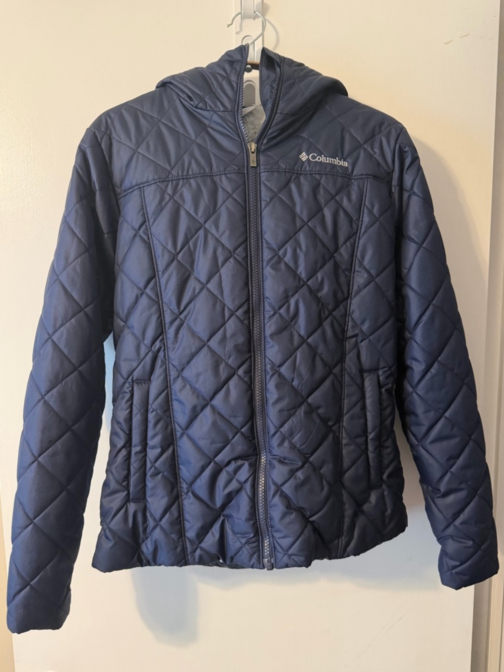 Columbia Women's Copper Crest Hooded Jacket Small Navy